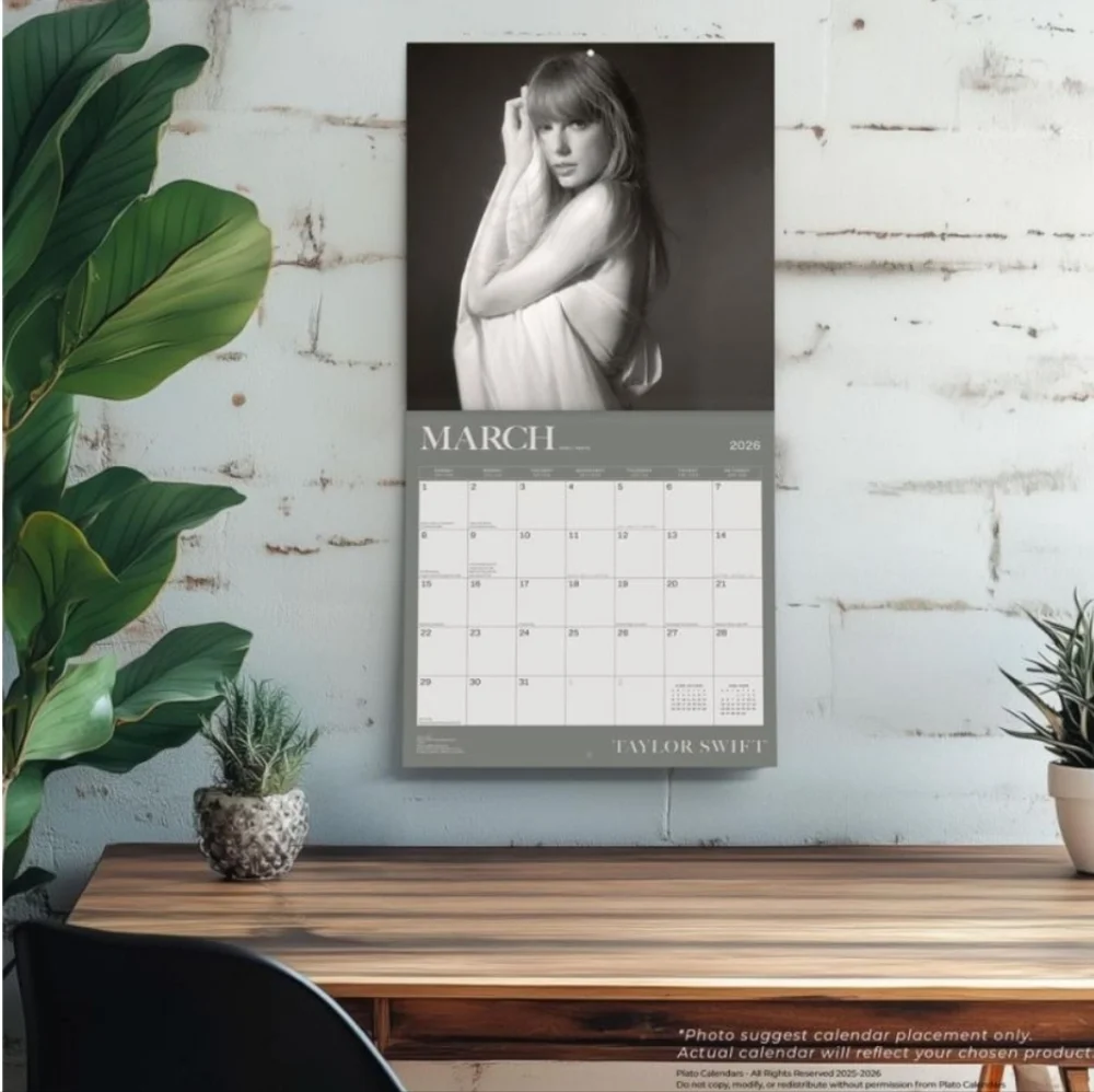Taylor Swift Official‎ 2026 12 X 24 Inch (Hanging) Monthly Square Wall Calendar